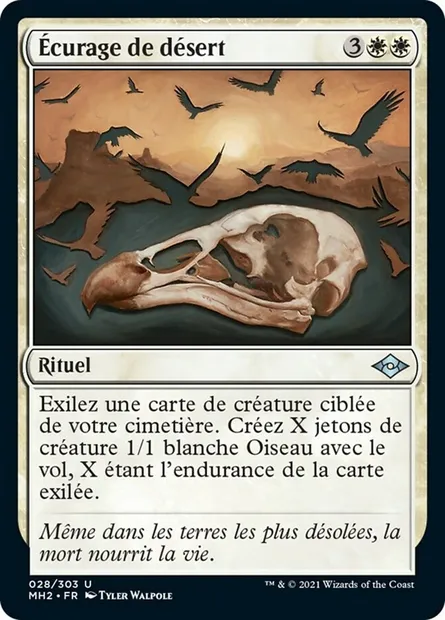 Écurage de désert, carte Magic MH2 28 — extension Horizons du Modern 2