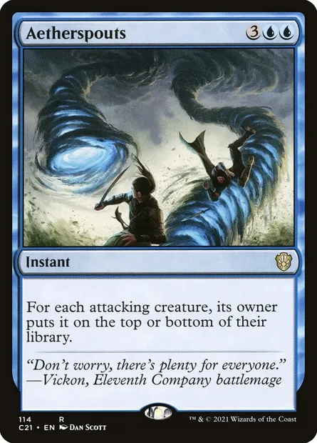 Aetherspouts, Magic card C21 114 — Commander 2021 set