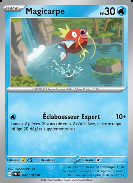 Magicarpe, carte Pokémon PAL 042 — extension Évolutions à Paldea