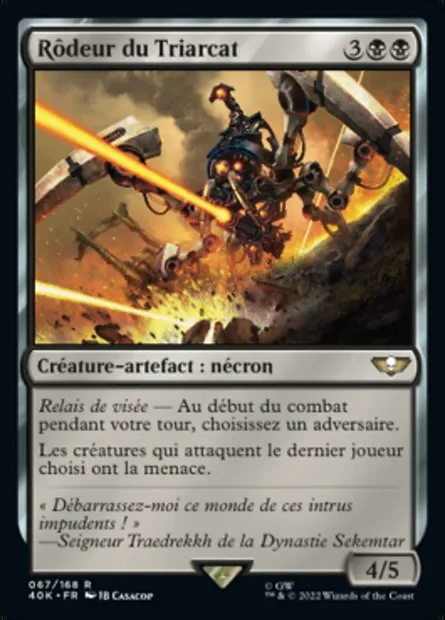 Rôdeur du Triarcat, carte Magic 40K 67 — extension Warhammer 40,000 Commander