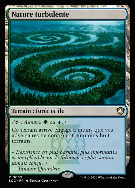 Nature turbulente, carte Magic SOC 59 — extension Secrets of Strixhaven Commander