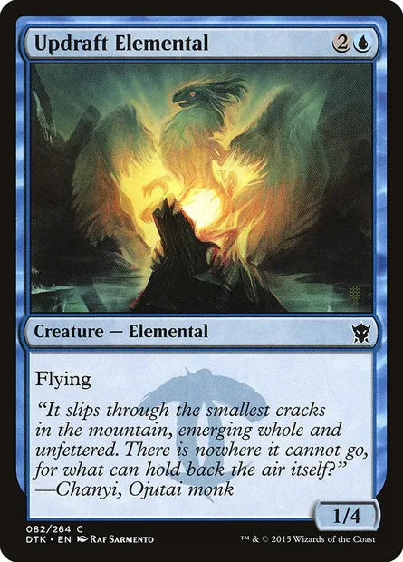 Updraft Elemental, Magic card DTK 82 — Dragons of Tarkir set