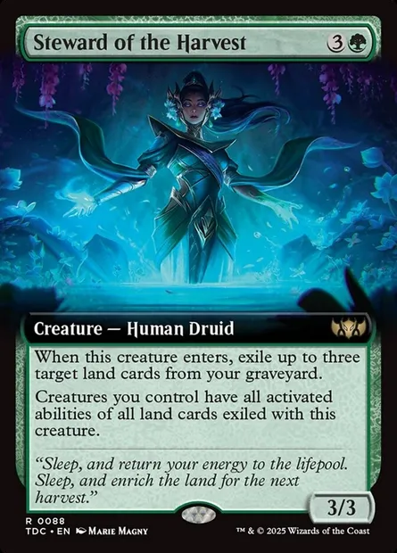 Steward of the Harvest, Magic card TDC 88 — Tarkir: Dragonstorm Commander set