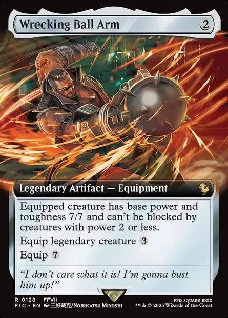Wrecking Ball Arm, Magic card FIC 128 — Final Fantasy Commander set