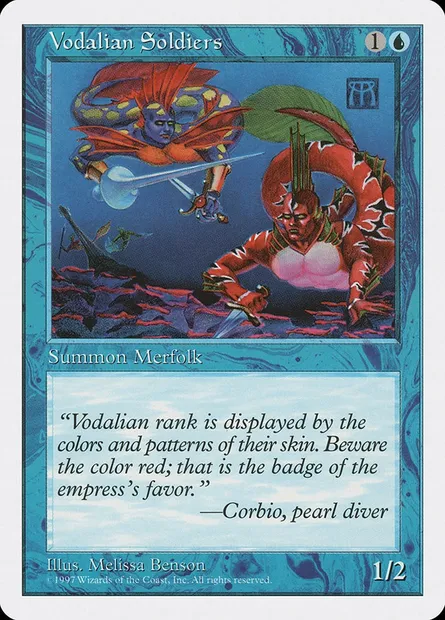 Vodalian Soldiers, Magic card 5ED 134 — Fifth Edition set