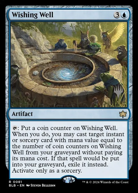 Wishing Well, Magic card PBLB 81p — Bloomburrow Promos set