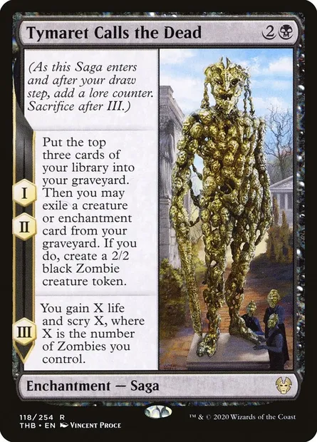 Tymaret Calls the Dead, Magic card THB 118 — Theros Beyond Death set