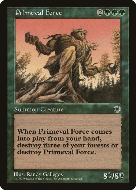 Primeval Force, Magic card POR 182 — Portal set