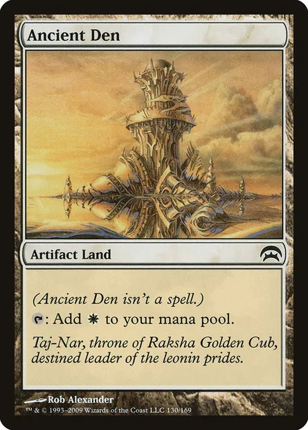 Ancient Den, Magic card HOP 130 — Planechase set