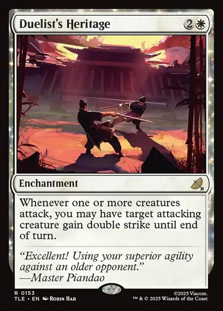 Duelist's Heritage, Magic card TLE 153 — Avatar: The Last Airbender Eternal set