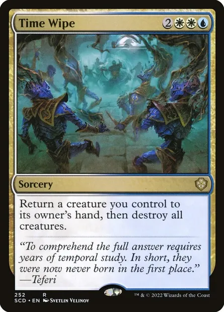 Time Wipe, Magic card SCD 252 — Starter Commander Decks set