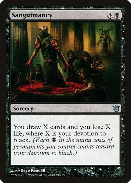 Sanguimancy, Magic card BNG 81 — Born of the Gods set