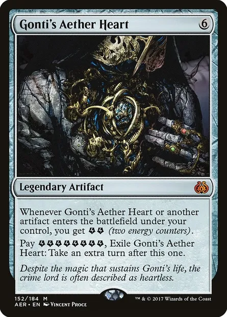 Gonti's Aether Heart, Magic card AER 152 — Aether Revolt set