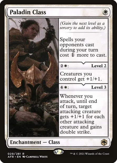 Paladin Class, Magic card AFR 29 — Adventures in the Forgotten Realms set