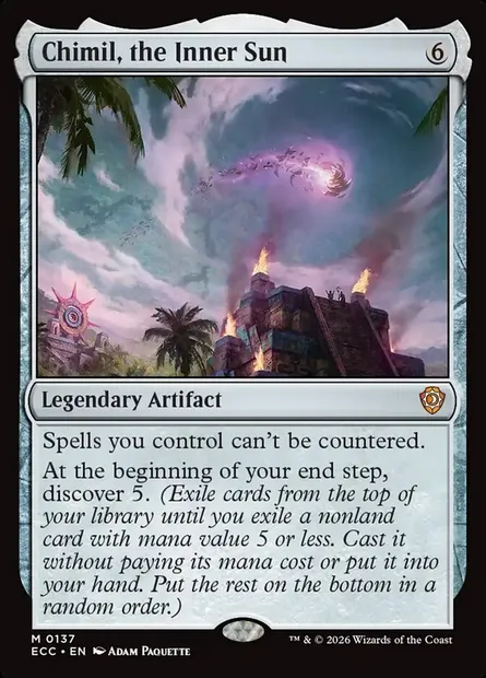 Chimil, the Inner Sun, Magic card ECC 137 — Lorwyn Eclipsed Commander set
