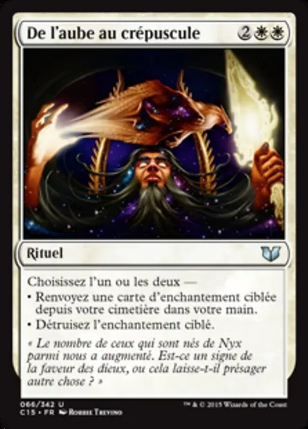 De l'aube au crépuscule, carte Magic C15 66 — extension Commander 2015