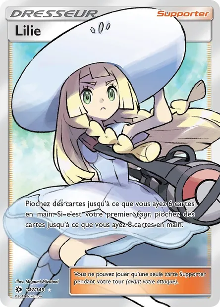 Lilie, carte Pokémon SUM 147 — extension Soleil et Lune