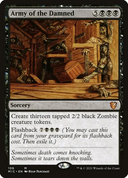 Army of the Damned, Magic card MIC 106 — Midnight Hunt Commander set