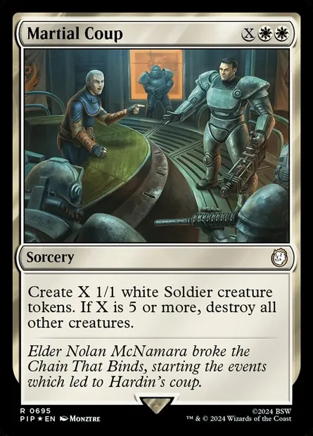 Martial Coup, Magic card PIP 695 — Fallout set