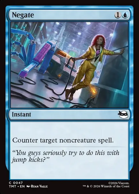 Negate, Magic card TMT 47 — Teenage Mutant Ninja Turtles set