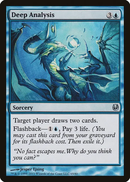 Deep Analysis, Magic card DDH 65 — Duel Decks: Ajani vs. Nicol Bolas set
