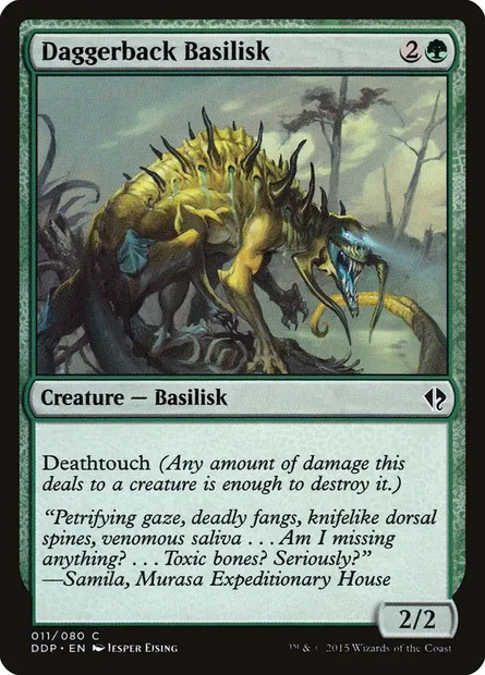 Daggerback Basilisk, Magic card DDP 11 — Duel Decks: Zendikar vs. Eldrazi set