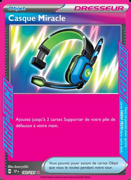 Casque Miracle, carte Pokémon SSP 183 — extension Étincelles Déferlantes