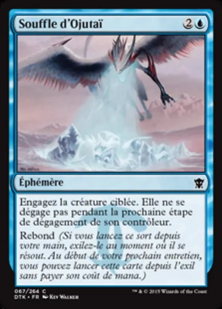 Souffle d'Ojutaï, carte Magic DTK 67 — extension Les Dragons de Tarkir