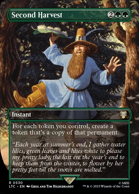 Deuxième récolte, carte Magic LTC 530 — extension Tales of Middle-earth Commander