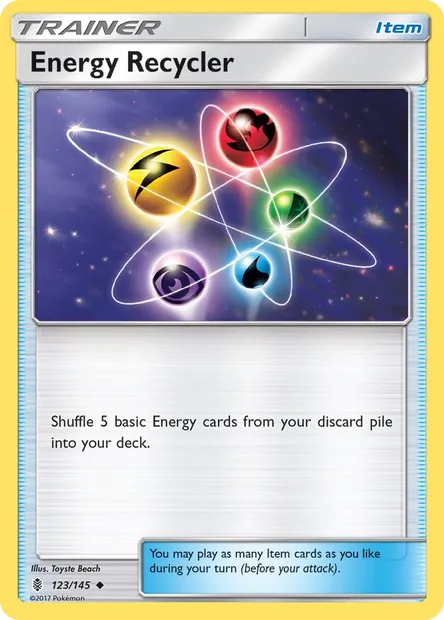 Energy Recycler, Pokémon card GRI 123 — Guardians Rising set