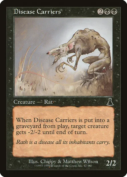 Disease Carriers, Magic card UDS 57 — Urza's Destiny set