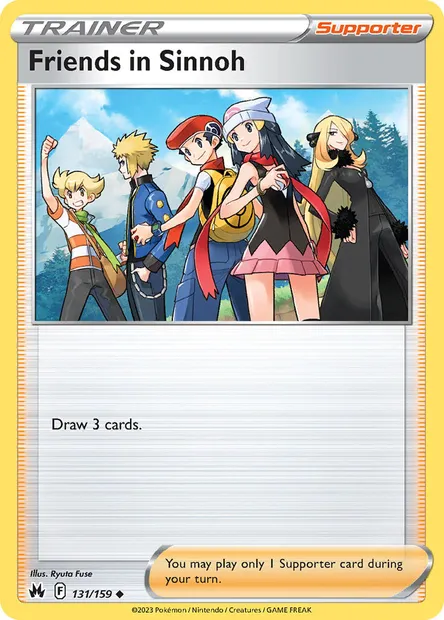 Friends in Sinnoh, Pokémon card CRZ 131 — Crown Zenith set
