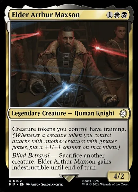 Elder Arthur Maxson, Magic card PIP 102 — Fallout set