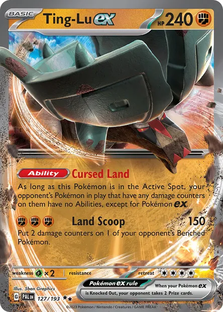 Ting-Lu ex, Pokémon card PAL 127 — Paldea Evolved set