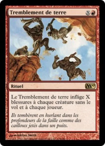 Tremblement de terre, carte Magic M10 134 — extension Magic 2010