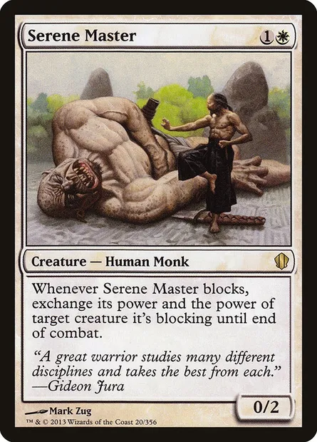 Serene Master, Magic card C13 20 — Commander 2013 set