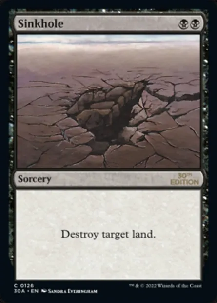 Sinkhole, carte Magic 30A 126 — extension 30th Anniversary Edition