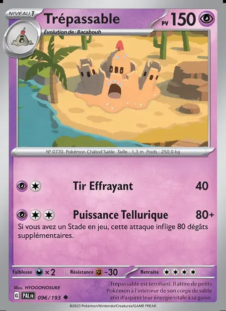 Trépassable, carte Pokémon PAL 096 — extension Évolutions à Paldea