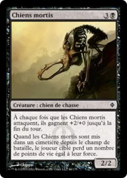 Chiens mortis, carte Magic NPH 66 — extension La Nouvelle Phyrexia