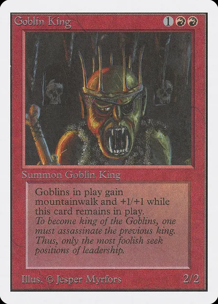 Goblin King, Magic card 2ED 155 — Unlimited Edition set