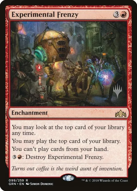 Experimental Frenzy, Magic card PGRN 99p — Guilds of Ravnica Promos set