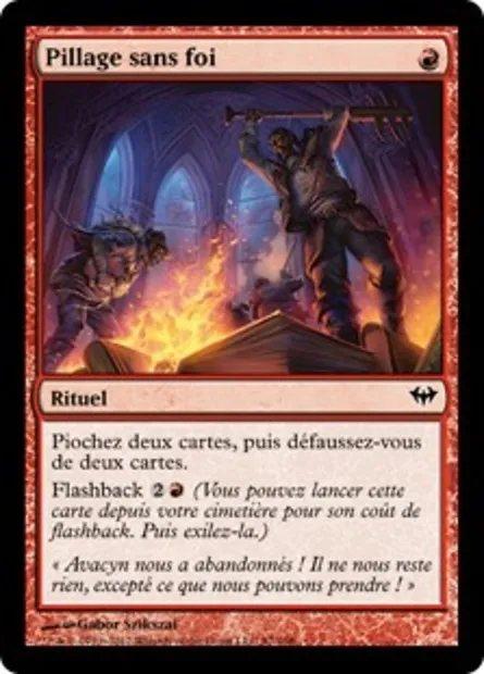 Pillage sans foi, carte Magic DKA 87 — extension Obscure Ascension