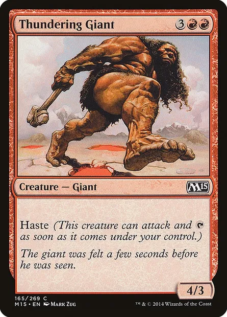 Thundering Giant, Magic card M15 165 — Magic 2015 set