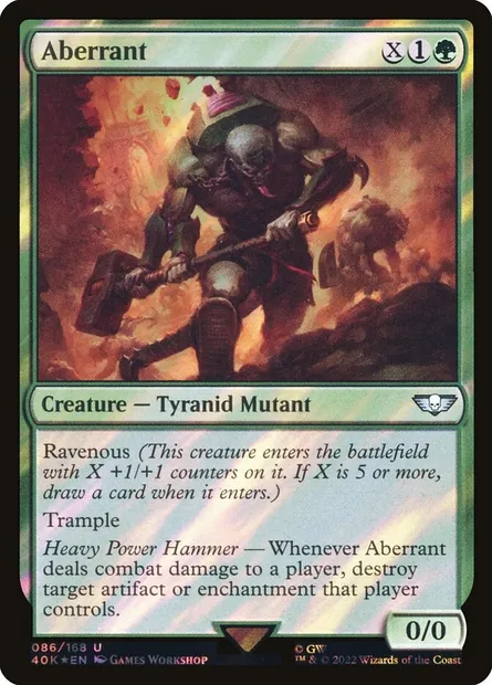 Aberrant, Magic card 40K 86★ — Warhammer 40,000 Commander set