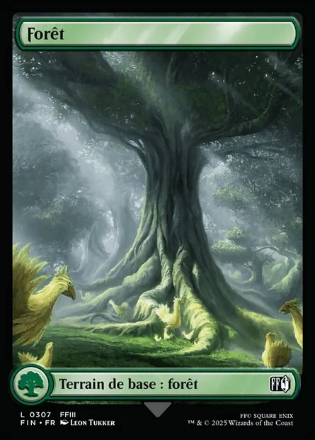 Forêt, carte Magic FIN 307 — extension Final Fantasy