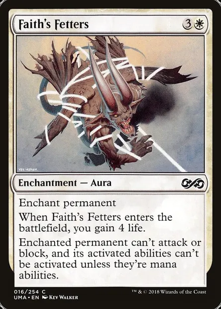 Fers de la foi, carte Magic UMA 16 — extension Ultimate Masters