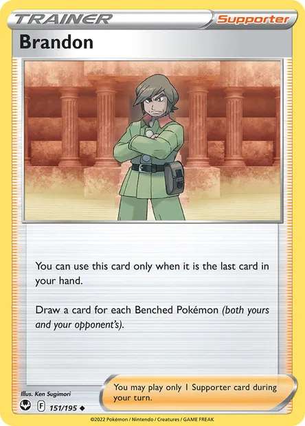 Brandon, Pokémon card SIT 151 — Silver Tempest set