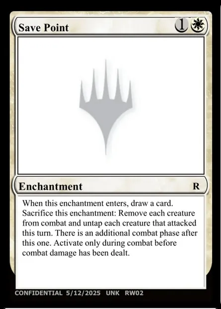 Save Point, carte Magic UNK RW02d — extension Unknown Event