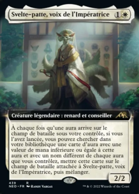 Svelte-patte, voix de l'Impératrice, carte Magic NEO 439 — extension Kamigawa: La Dynastie Néon