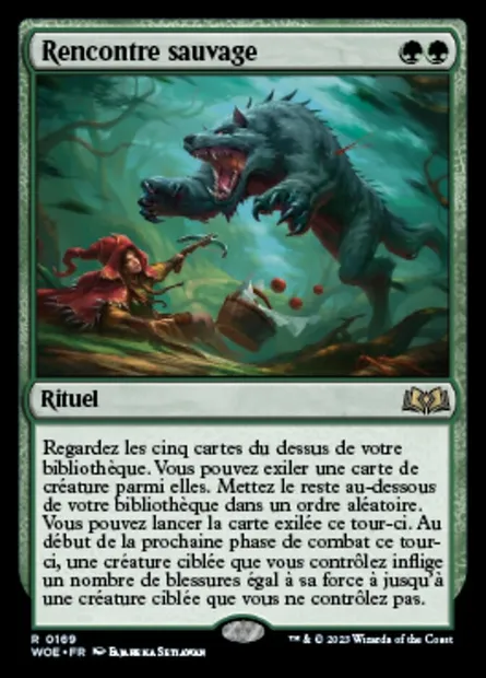 Rencontre sauvage, carte Magic WOE 169 — extension Wilds of Eldraine